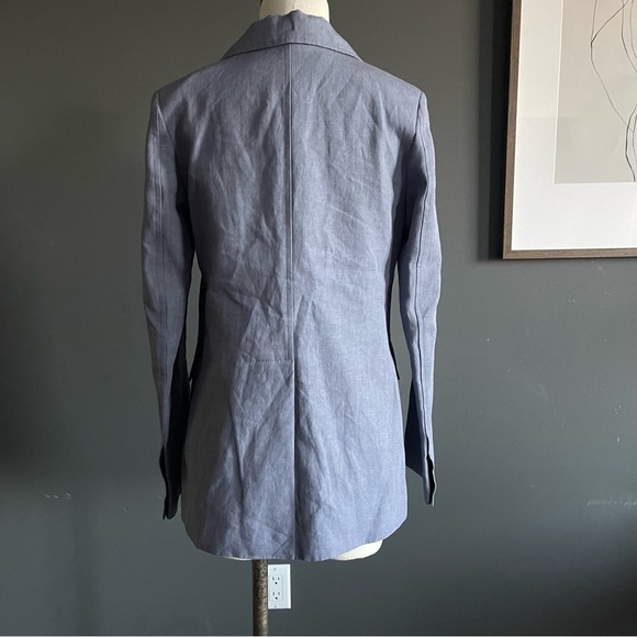 COS Women's Blue Linen Blazer - Picture 7 of 9